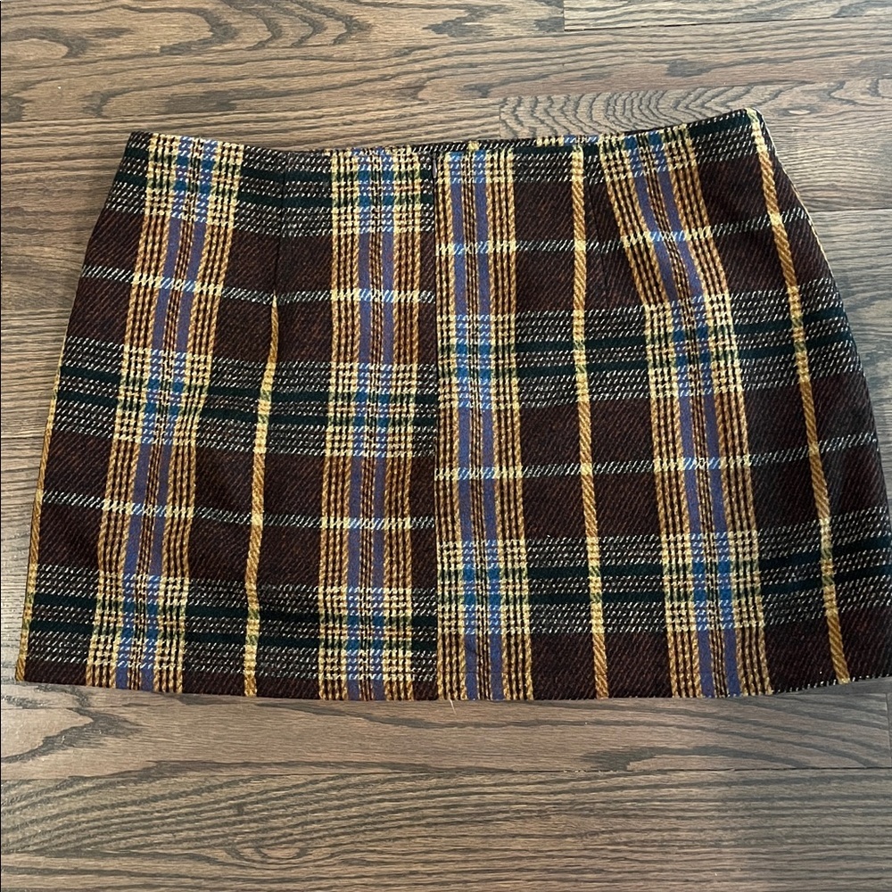 Cider | Tartan Plaid mini skirt schoolgirl preppy Womens size 3XL 3X brown - Picture 5 of 9